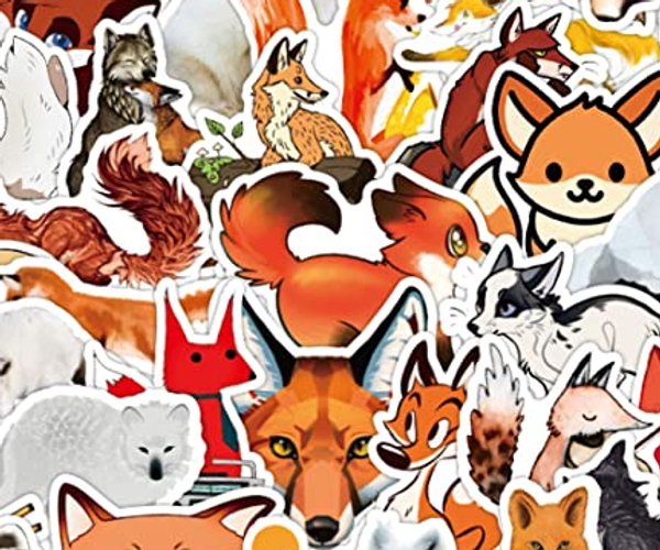 Fox Vinyl Sticker Set