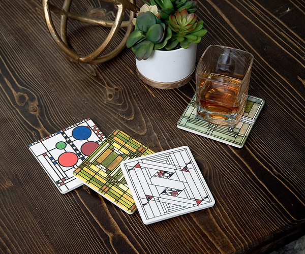 Frank Lloyd Wright Stone Coasters