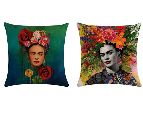 Frida Kahlo Oil Painting Pillows
