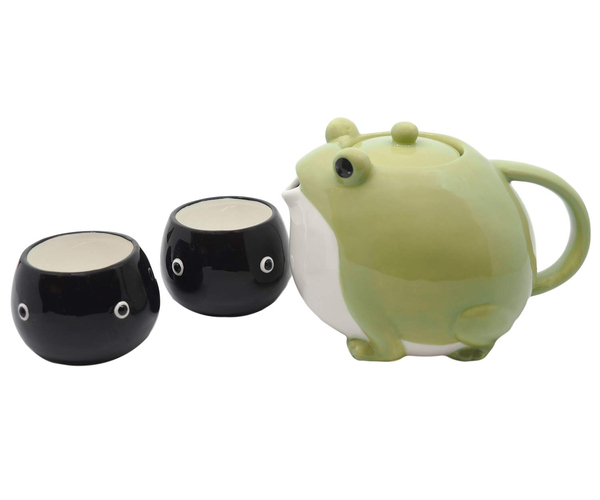 Frog Teapot and Teacup Set