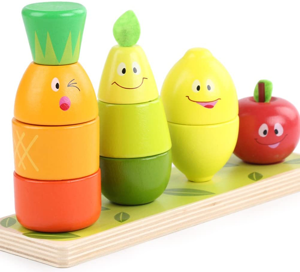 Fruit Shaped Stacking Blocks