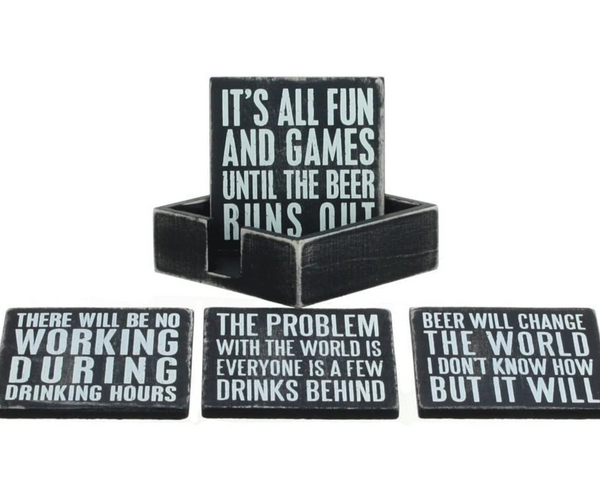 Funny Box Coaster Set