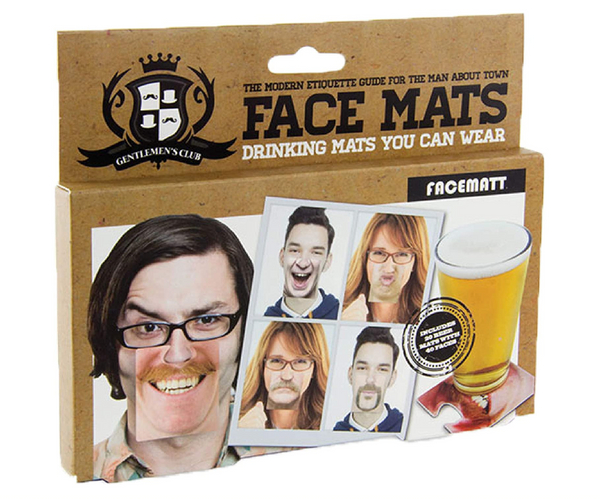 Funny Face Mat Coaster Masks