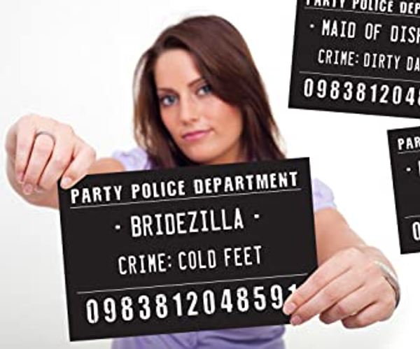 Funny Mugshot Sign Photobooth Selfie Props