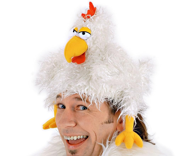Fuzzy Chicken Hat