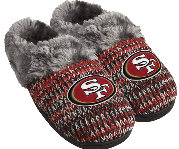 Fuzzy San Francisco 49ers Slippers
