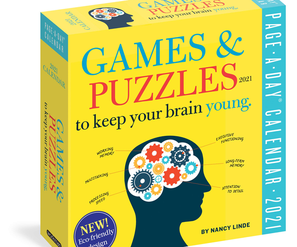 Games and Puzzles to Keep Your Brain Young Calendar