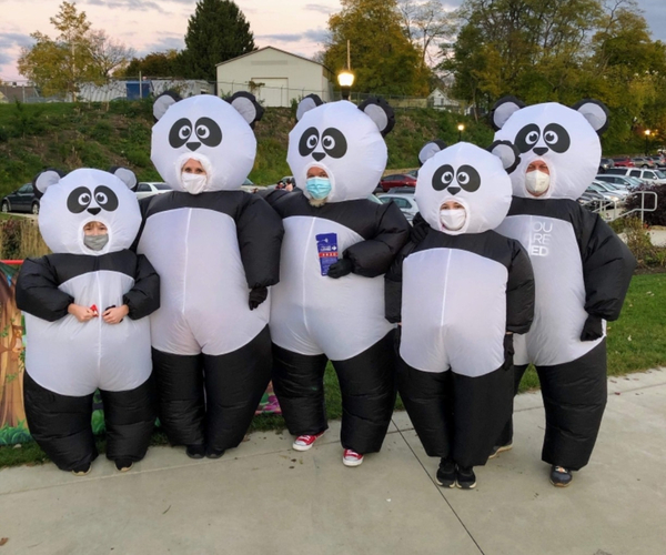 Giant Inflatable Panda Costume