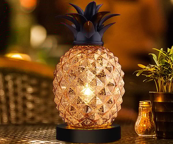 Glass Pineapple Lamp