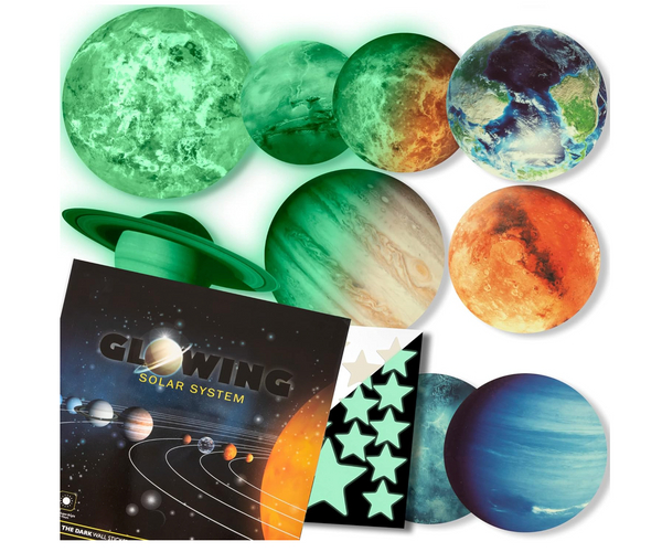 Glow in the Dark Planet Decals