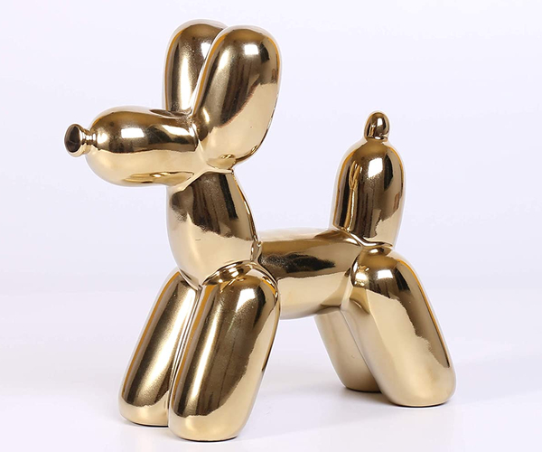 Gold Balloon Dog Sculpture