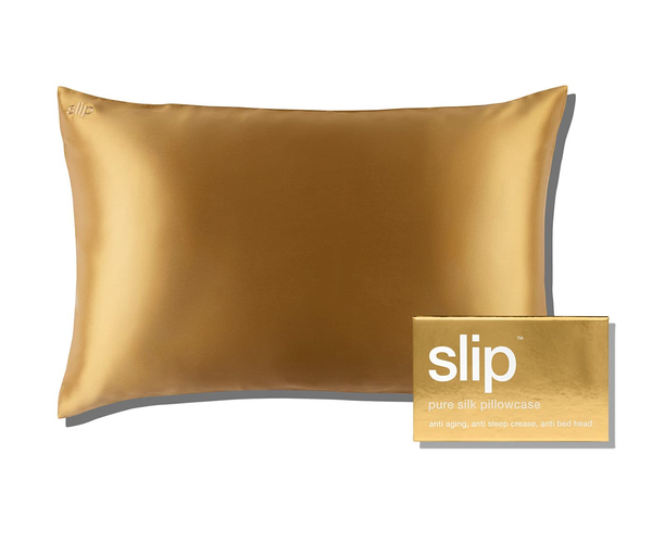 Gold Silk Pillow Case