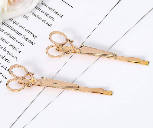 Golden Hairstylist Barettes