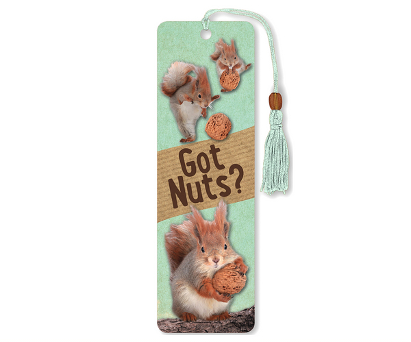 Got Nuts Squirrely Bookmark