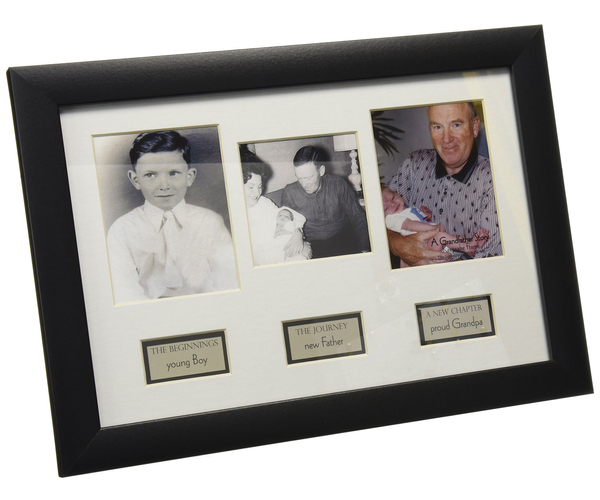 Grandpa's Life Story Timeline Photo Frame