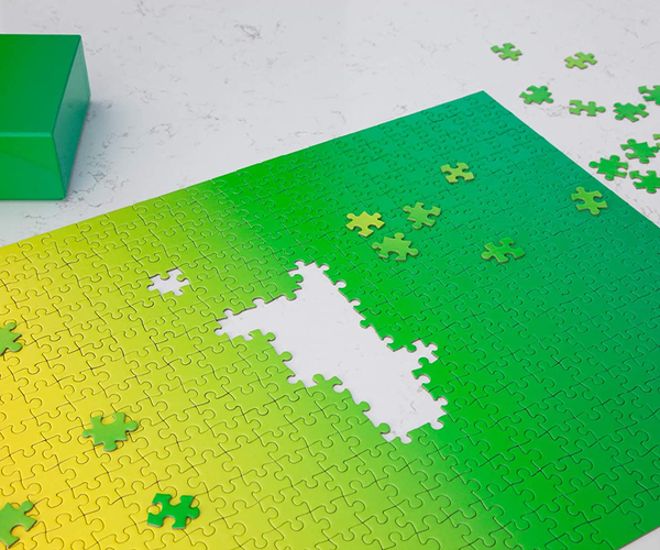 Green Yellow Gradient Puzzle