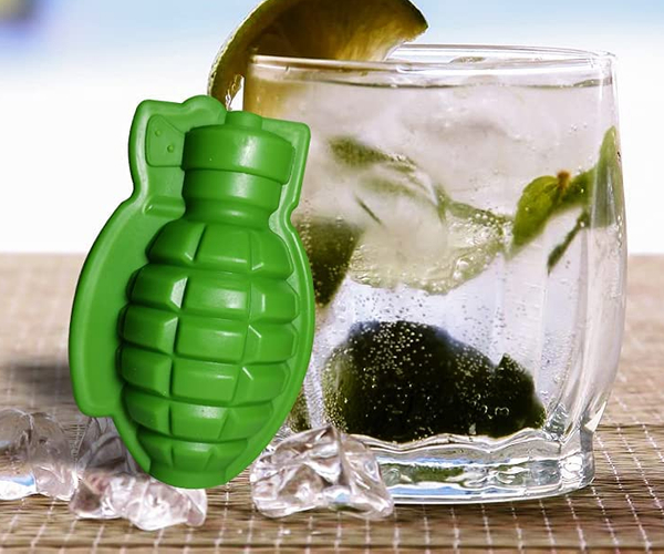 Grenade Shaped Ice Mold
