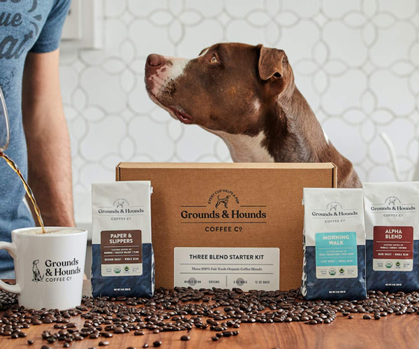 Grounds and Hounds Dog Rescue Helping Coffee