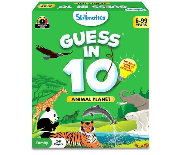 Guess in 10 Card Game for Kids