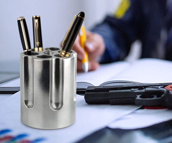 Gun Cylinder Pen Holder & Paper Weight
