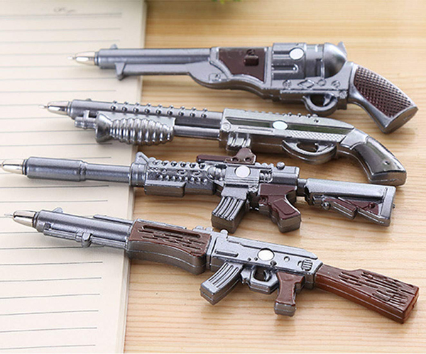 Gun Shaped Novelty Pen Set