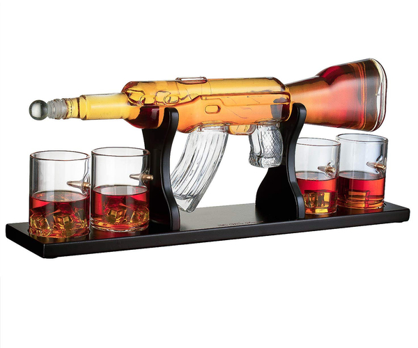 Gun Whiskey Decanter Set