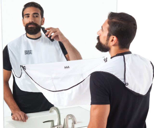 Facial Hair Clippings Catcher Bib