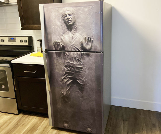 Han Solo In Carbonite Fridge Sticker