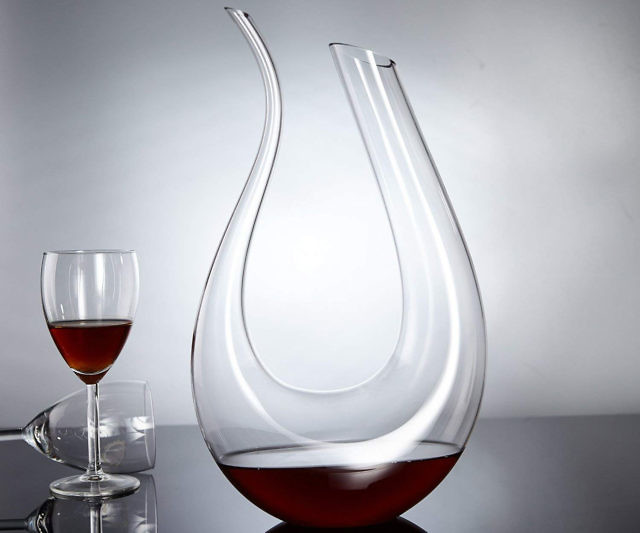 Hand-Blown Wine Decanter