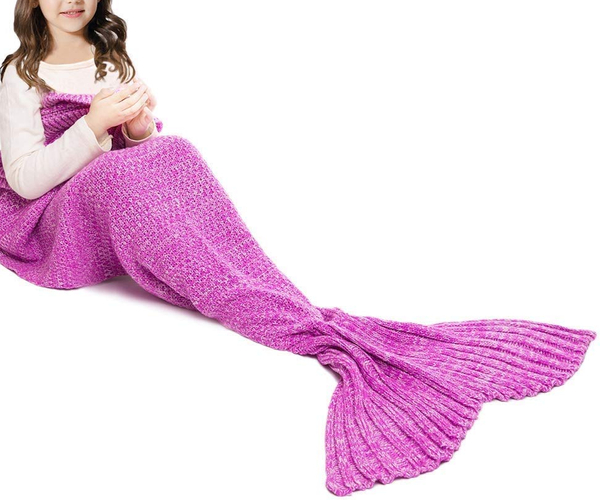 Hand Crochet Mermaid Tail Blanket