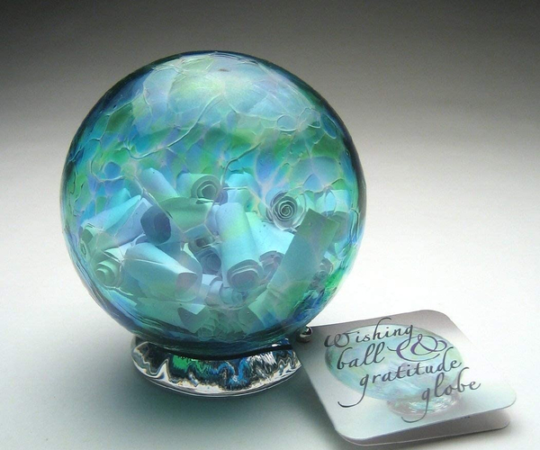 Handblown Wishing and Gratitude Globe