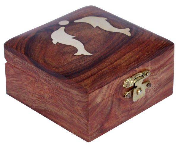 Handmade Dolphin Memory Box