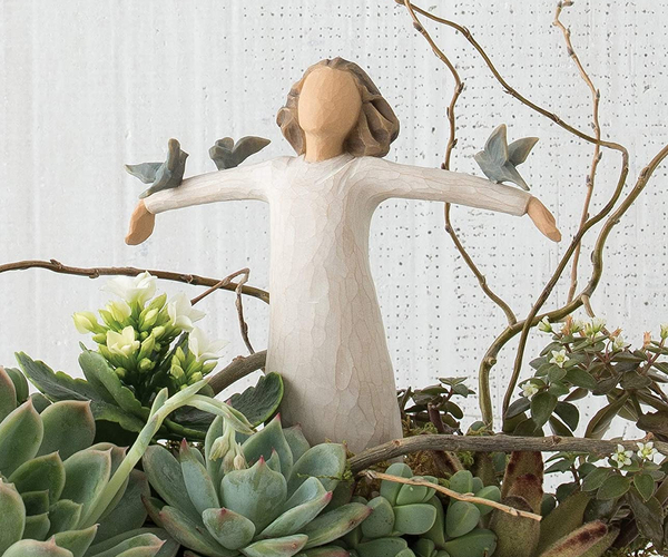 Happiness is Birds Willow Tree Statuette