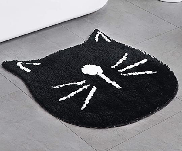 Happy Cat Bath Mat