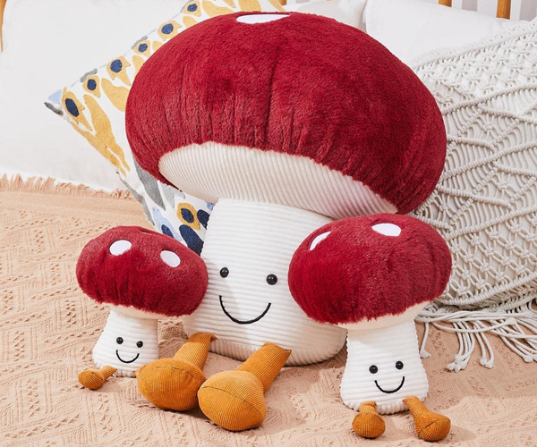 Happy Mushroom Plushie