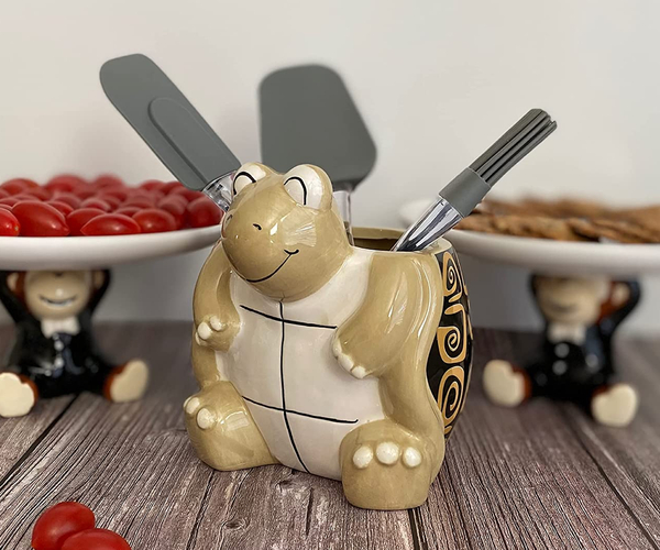 Happy Turtle Utensil Holder