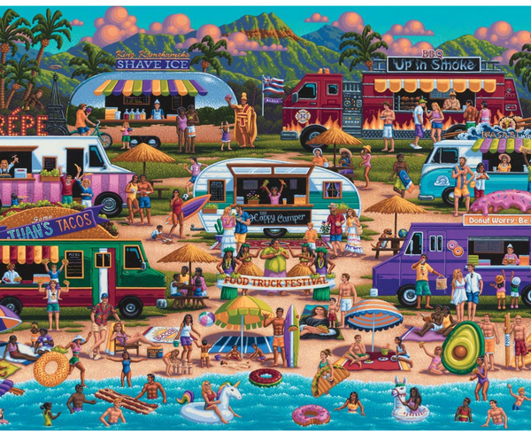 Hawaiian Food Festival 2000 Piece Puzzle