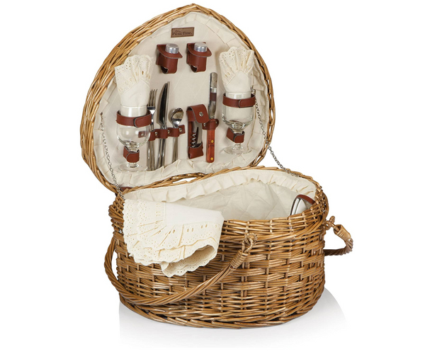 Heart Shaped Picnic Basket