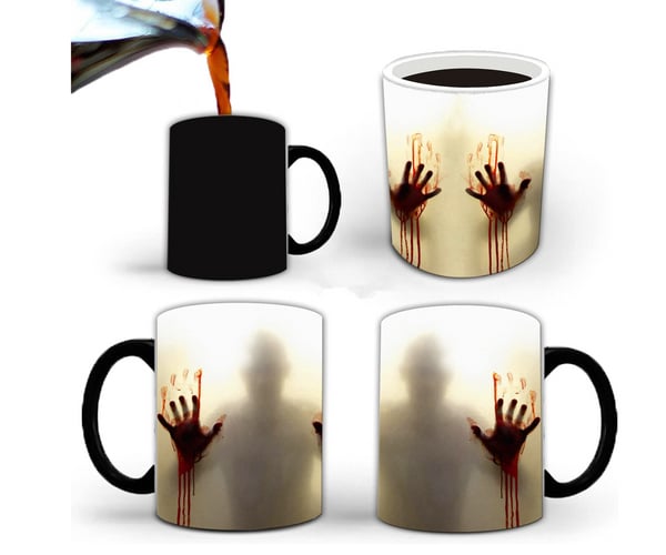 Heat Reactive Creepy Zombie Mug