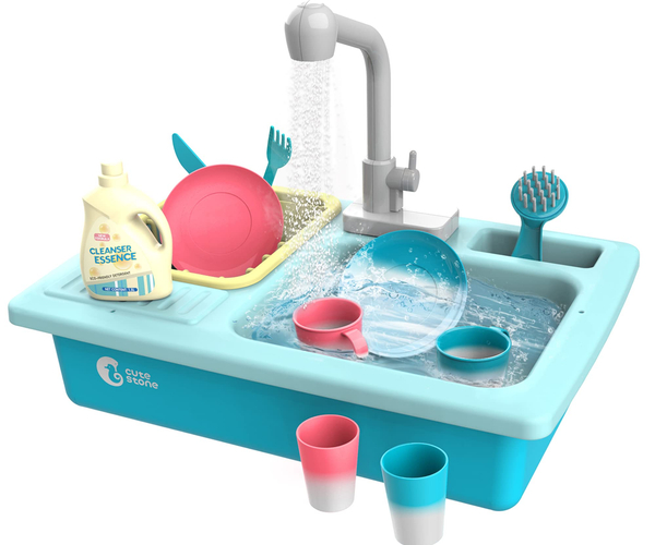 Heat Sensitive Dish and Sink Pretend Play Toy
