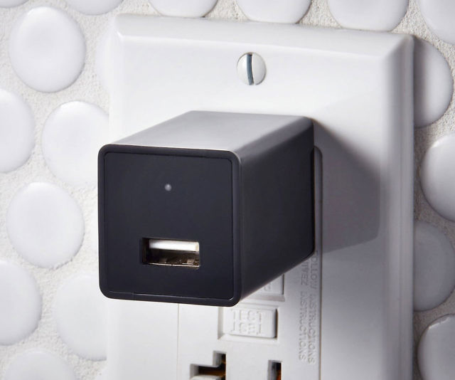 Hidden Camera USB Wall Charger