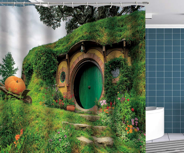 Hobbit Shire Shower Curtain