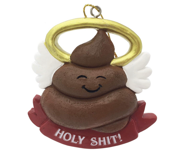 Holy Sh*t Funny Christmas Ornament