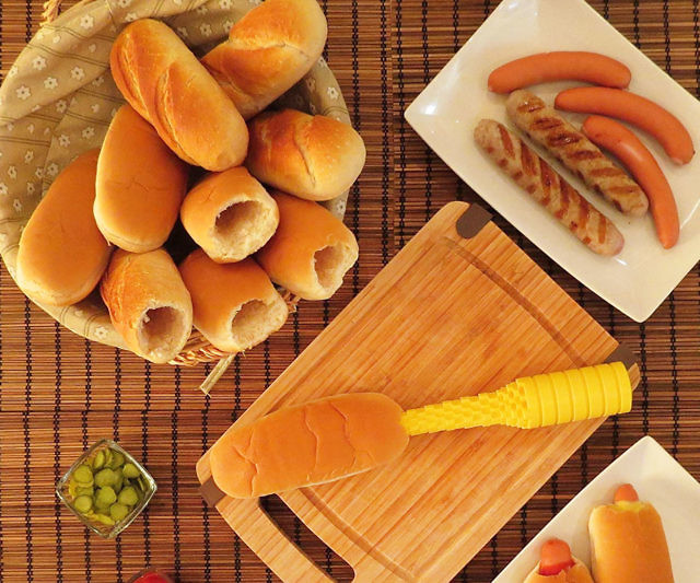 Hot Dog Bun Driller