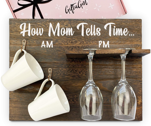 How Mom Tells Time Wall Shelf