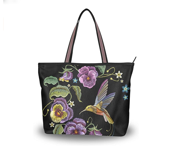 Hummingbird Shoulder Tote