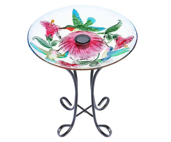 Hummingbird Solar Heated Bird Bath