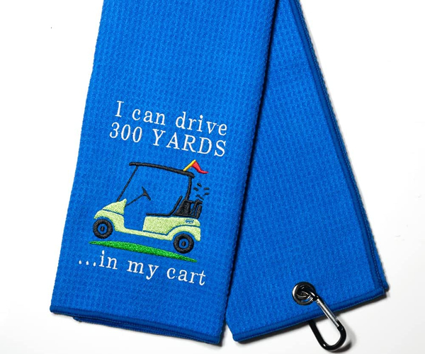I Can Drive 300 Yards Funny Golf Towel