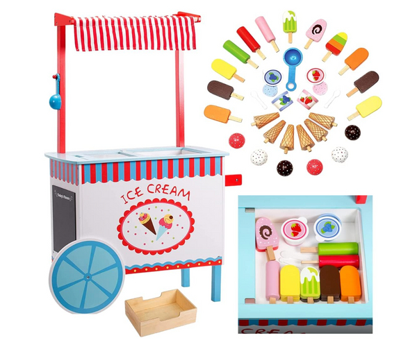 Ice Cream Cart Pretend Play Set