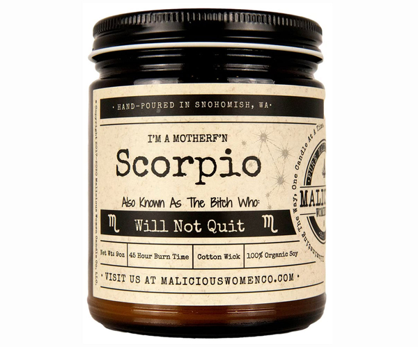 I'm A MotherF'N Scorpio Candle